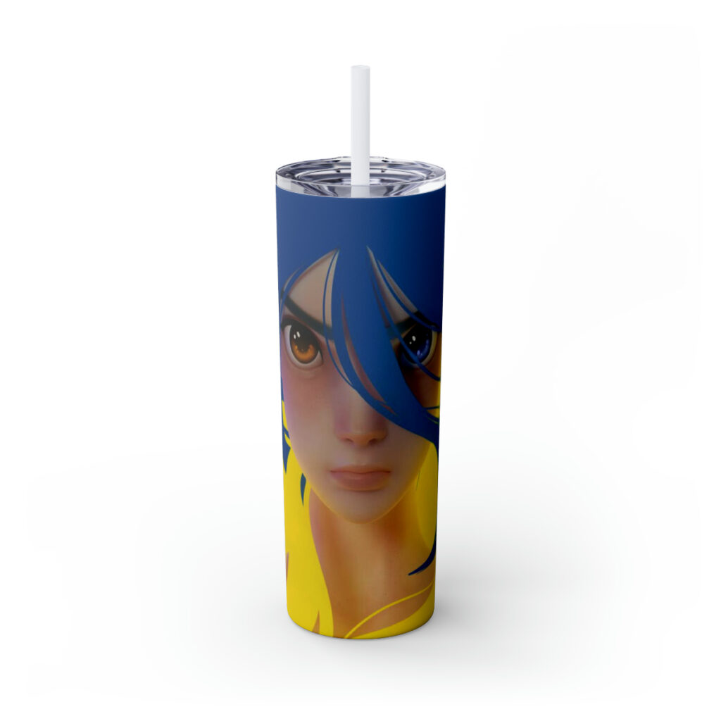 skinny tumbler with straw “Ukrainian avatar”