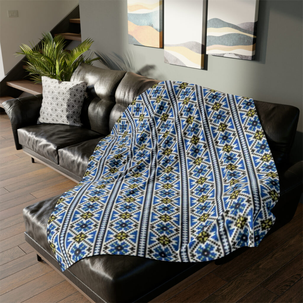 soft polyester blanket “Ukrainian ornament”