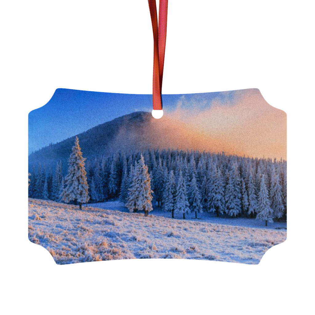 aluminum ornaments “Ukrainian Winter Carpathians”