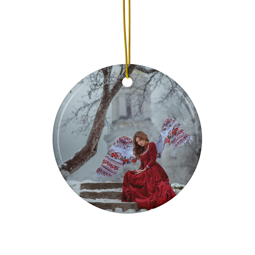 ceramic ornaments “Ukrainian winter”