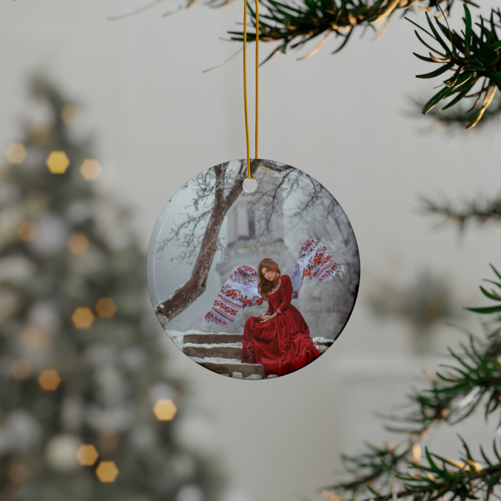 ceramic ornaments “Ukrainian winter”