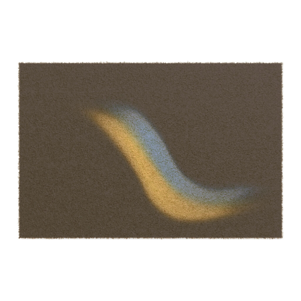 doormat “Blue and Yellow Wave”