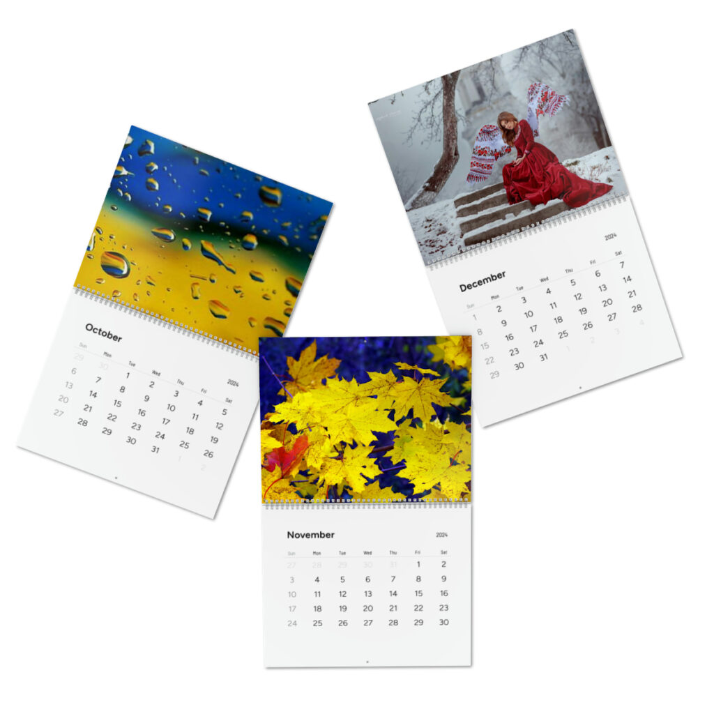 standard wall calendar “Ukrainian style”