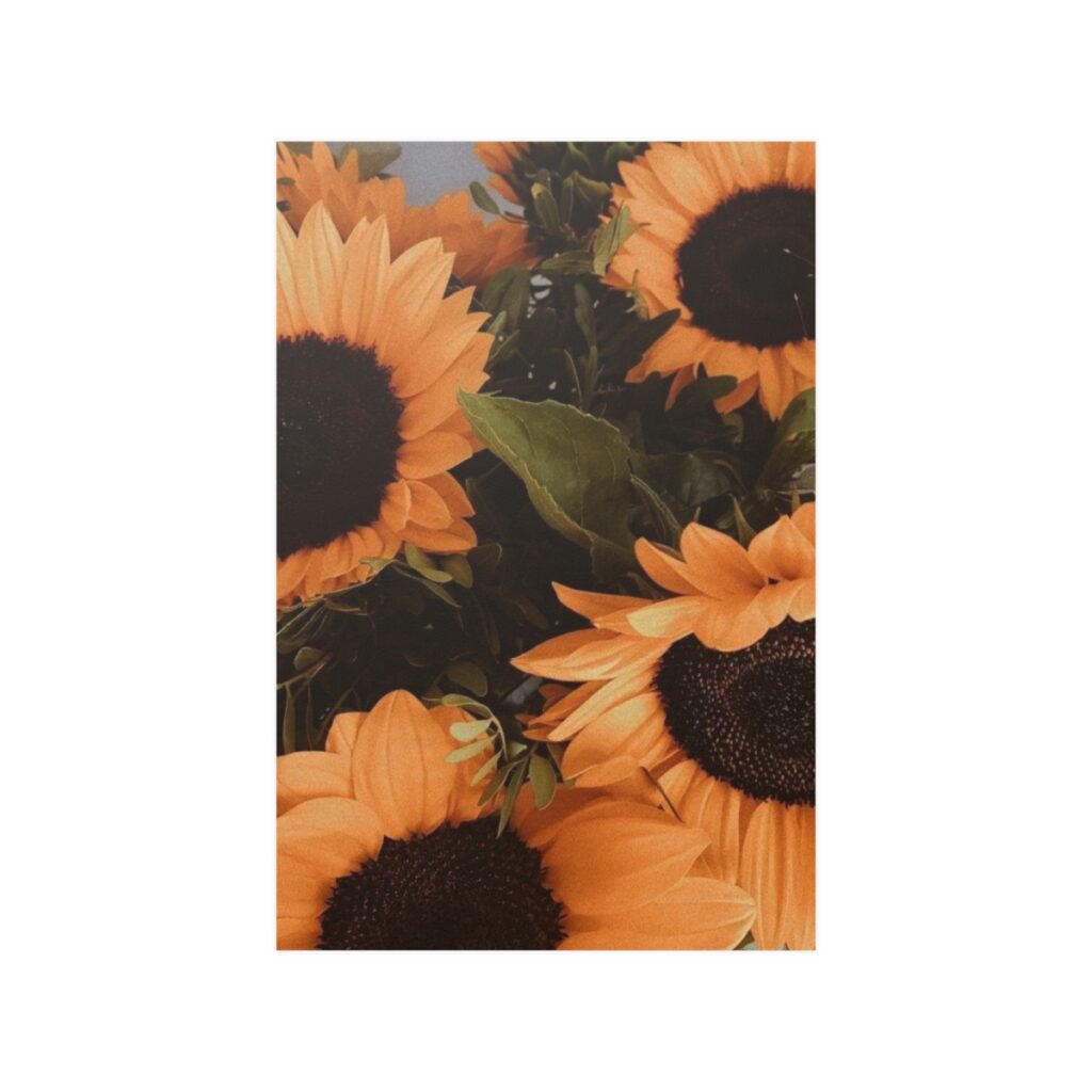 Satin Posters “Ukrainian sunflowers”