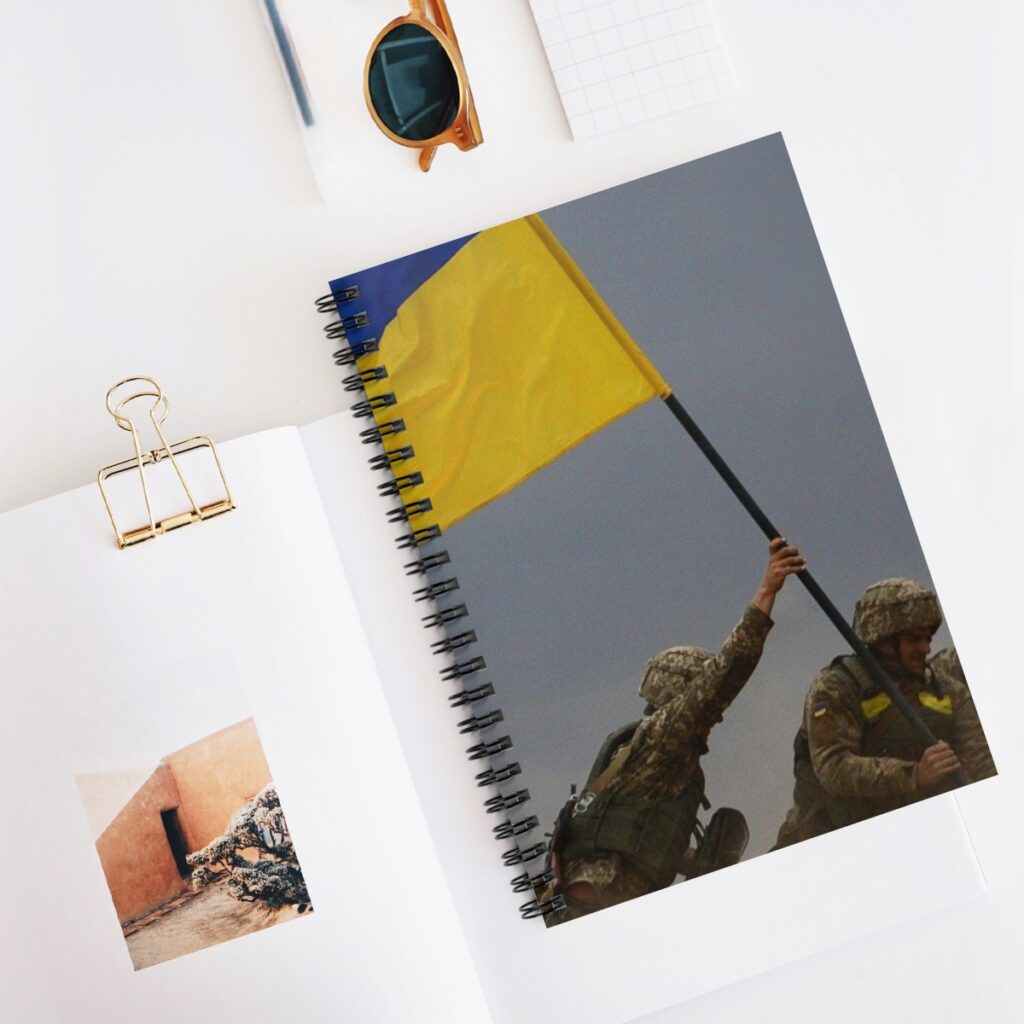 spiral notebook – ruled line “Ukrainian heroes”