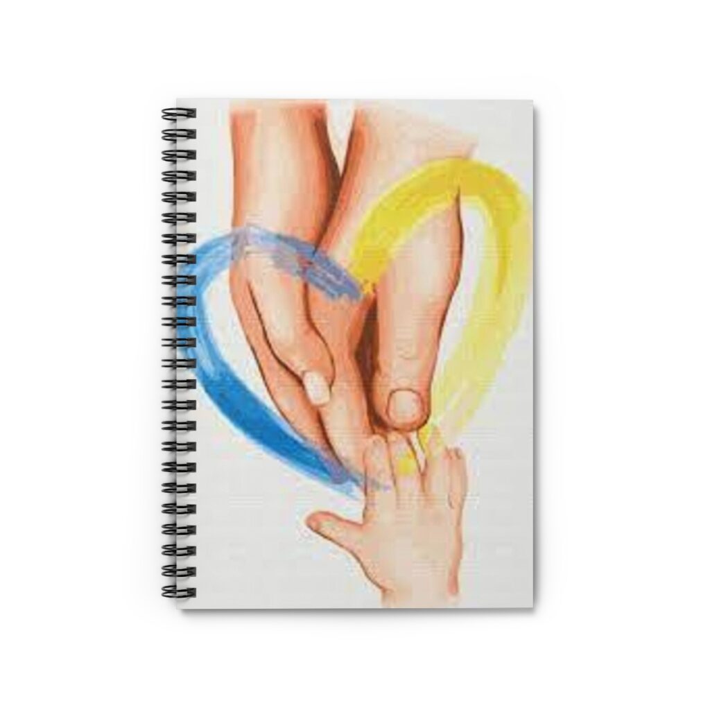 spiral notebook – ruled line “Ukrainian family”