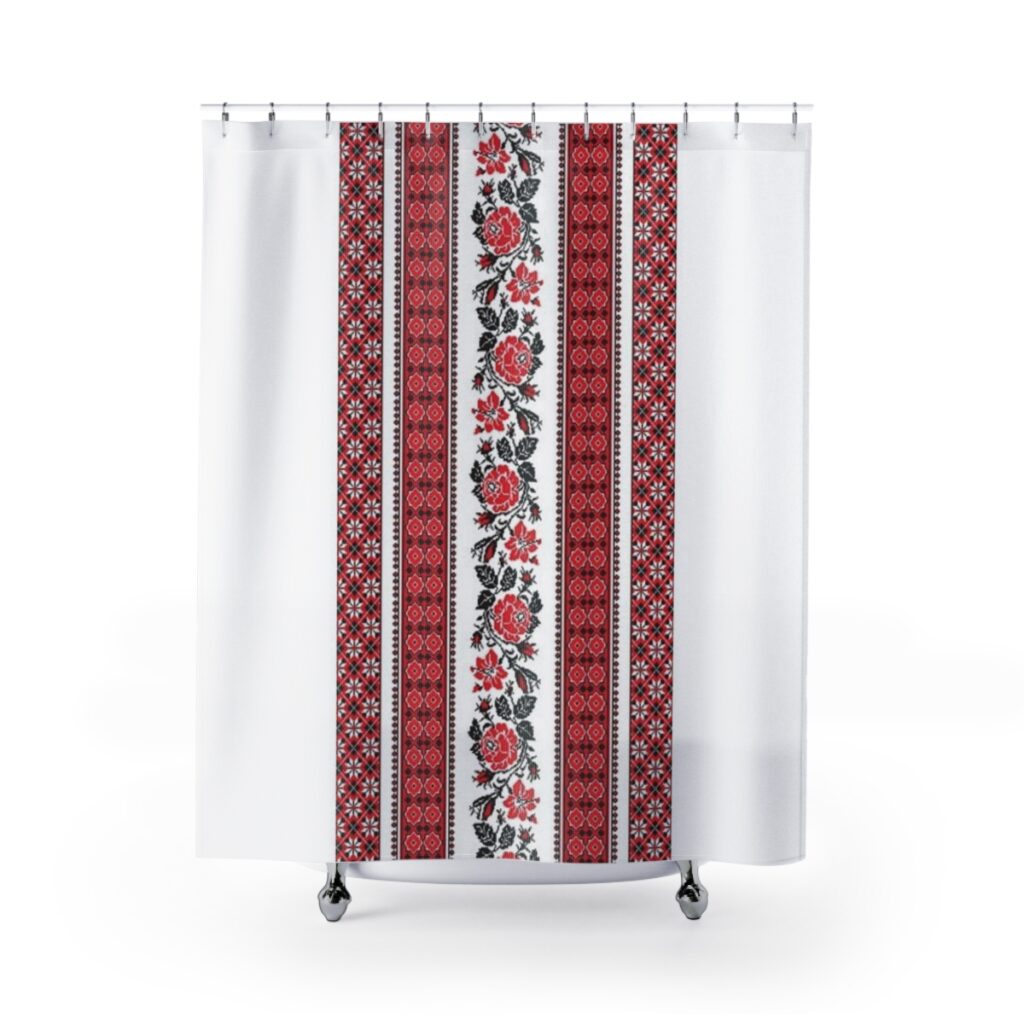 shower curtains “Ukrainian embroidery”