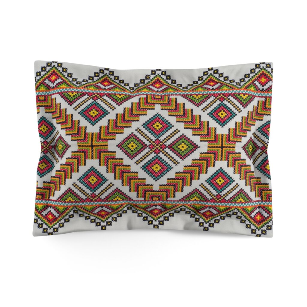 microfiber pillow sham “Ukrainian embroidery”