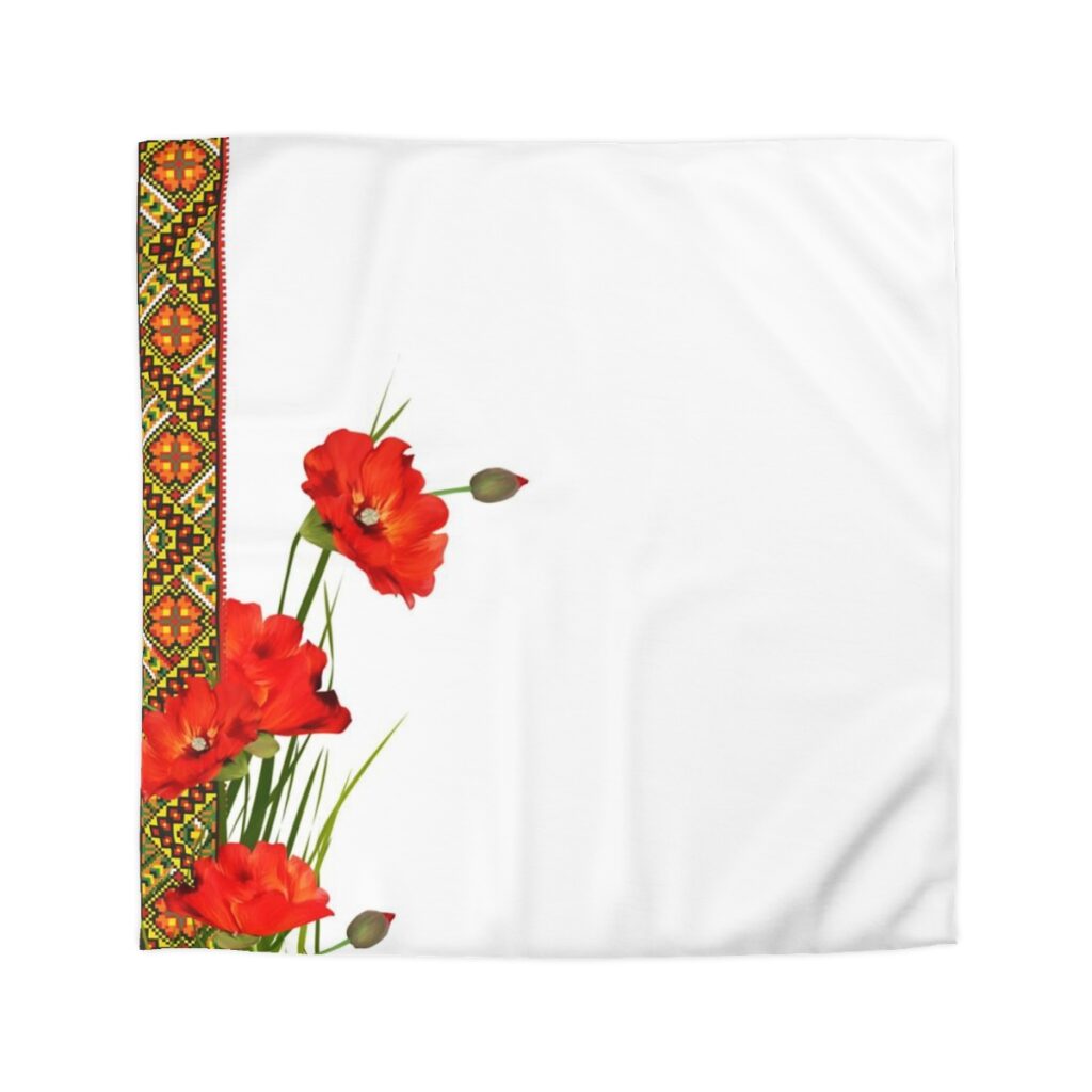 blanket “Ukrainian poppies”