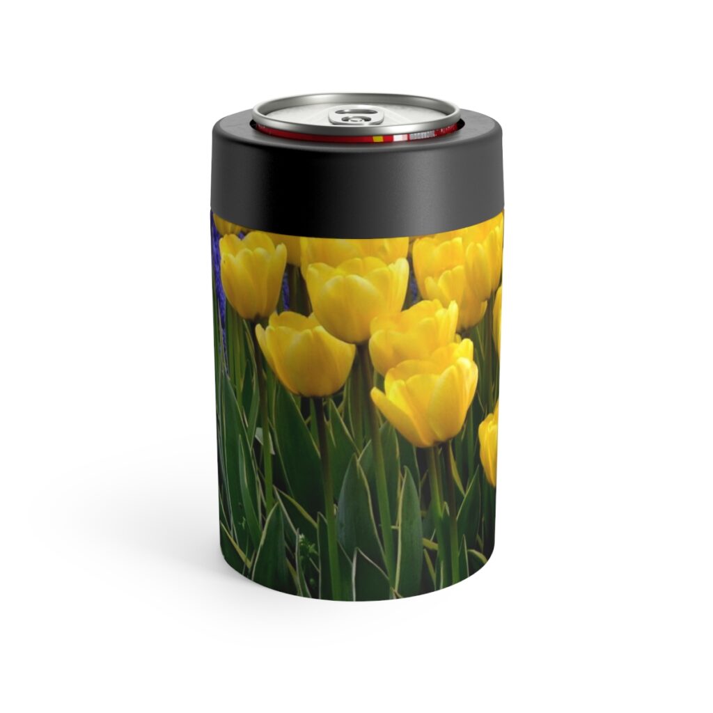 can holder “Blue-yellow tulips”