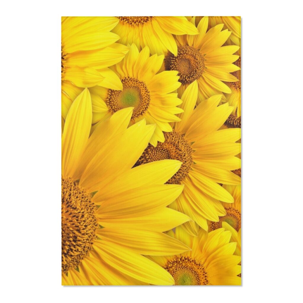 area rugs “Ukrainian sunflowers”