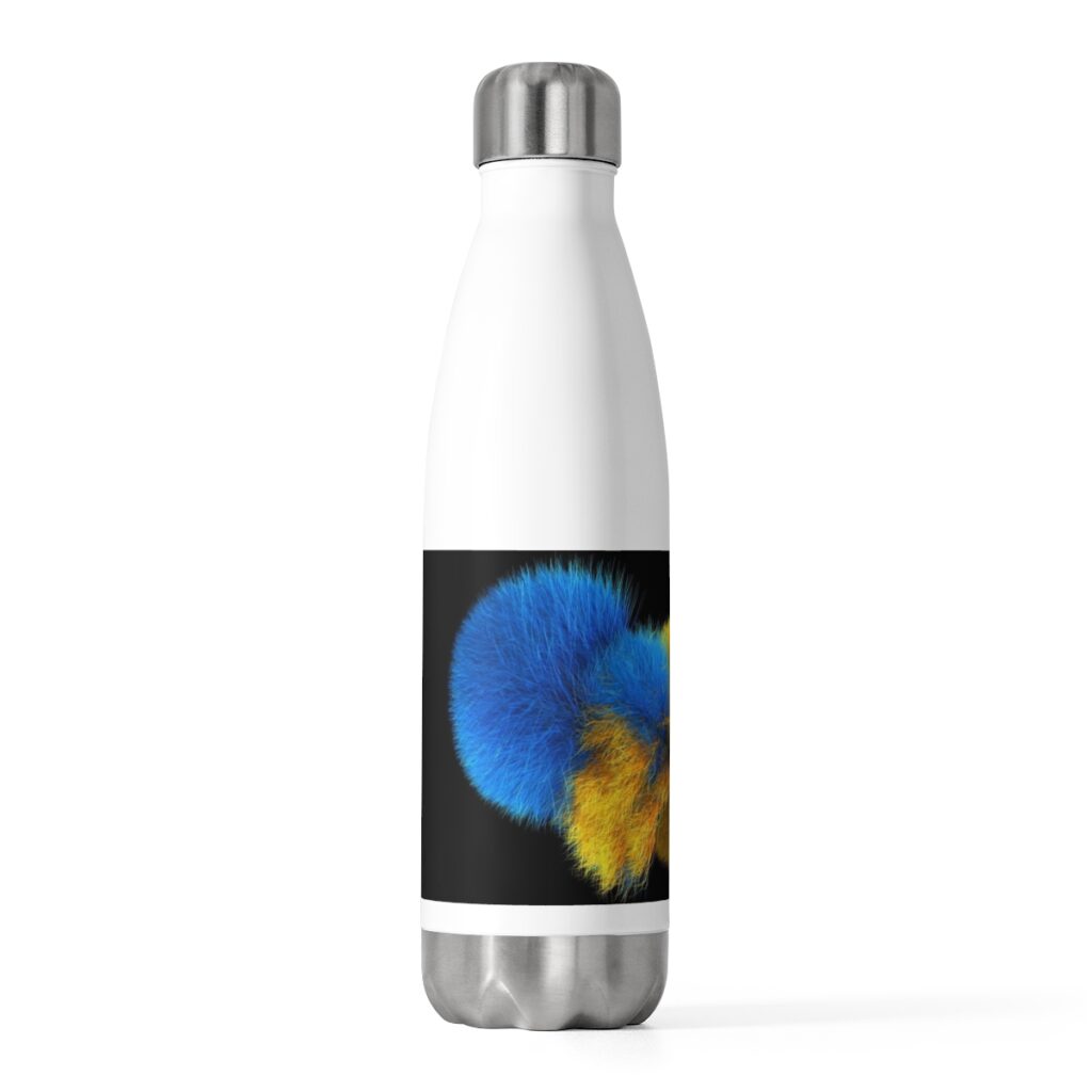 20oz insulated bottle “Blue-yellow layers”