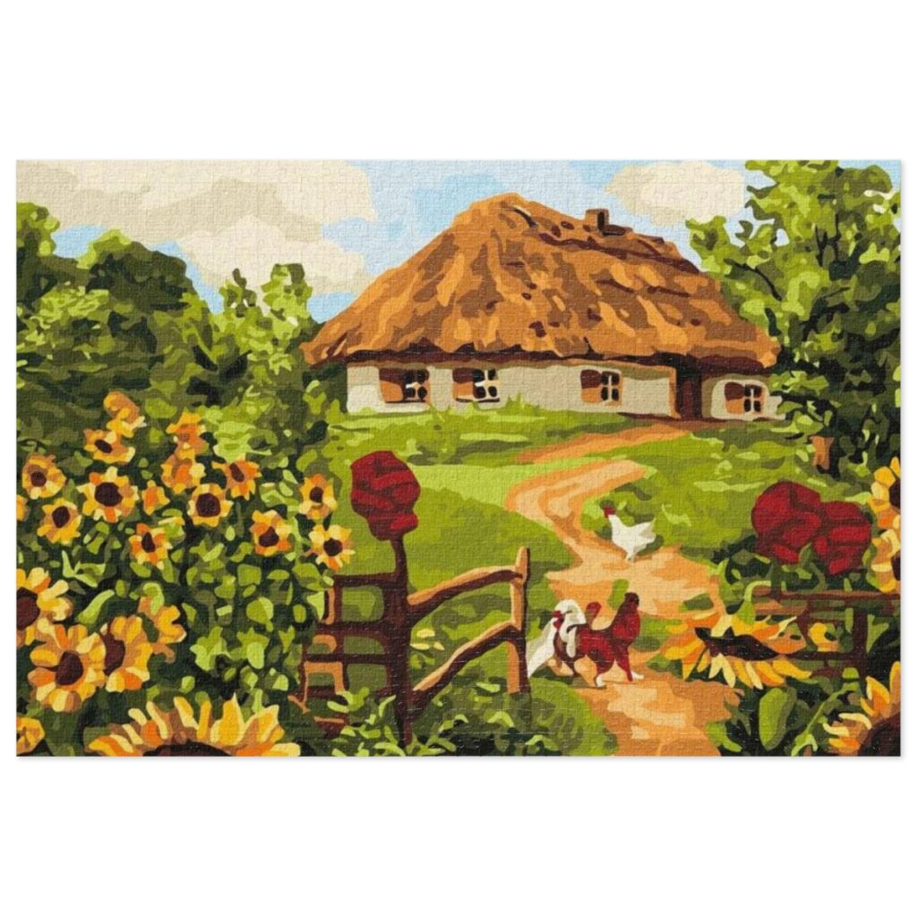 jigsaw puzzle “Ukrainian village”