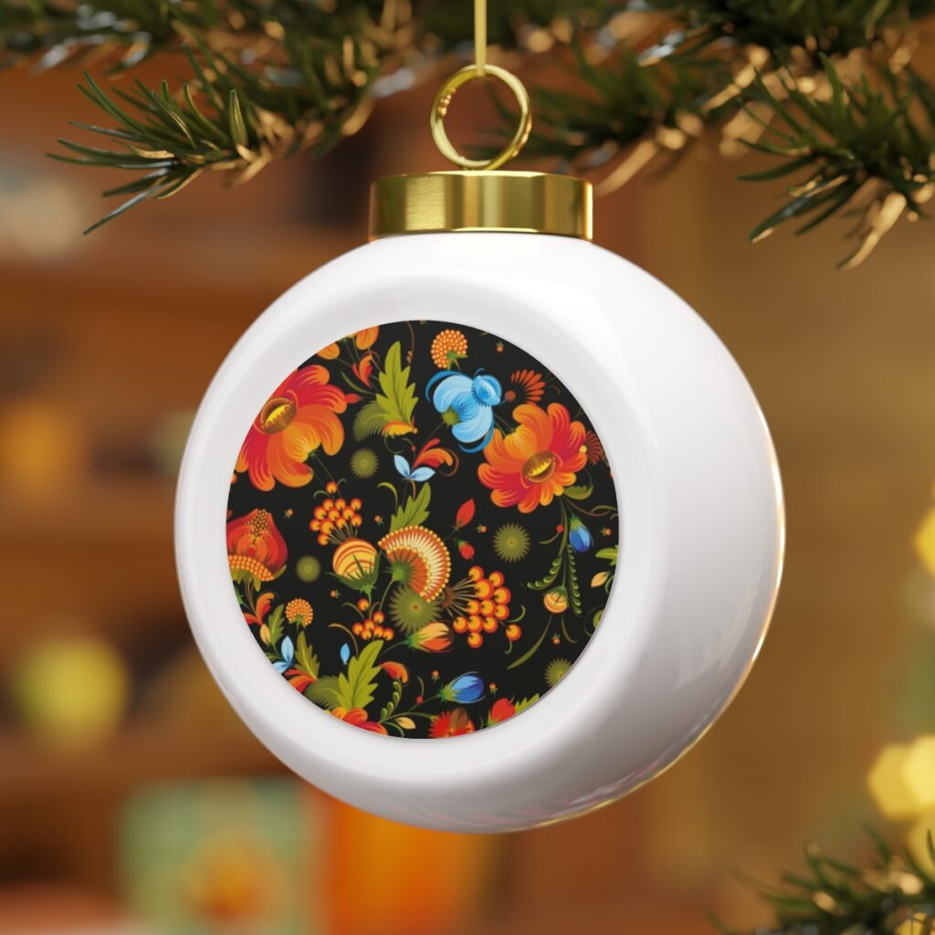 christmas ball ornament “Ukrainian art”