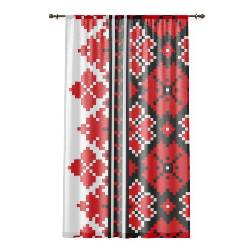 window curtain “Ukrainian ornament”