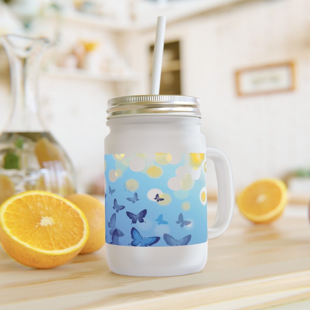 mason jar “Butterflies”