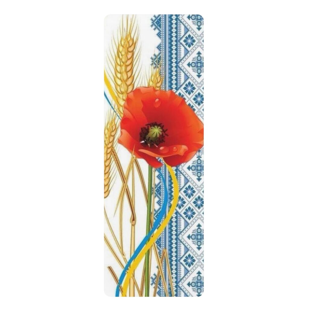 rubber yoga mat “Ukrainian poppy”