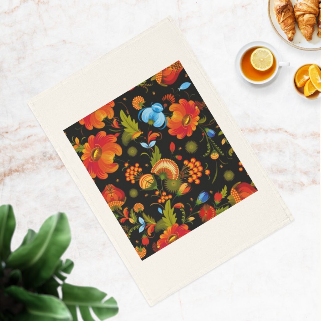 cotton tea towel “Ukrainian Art”