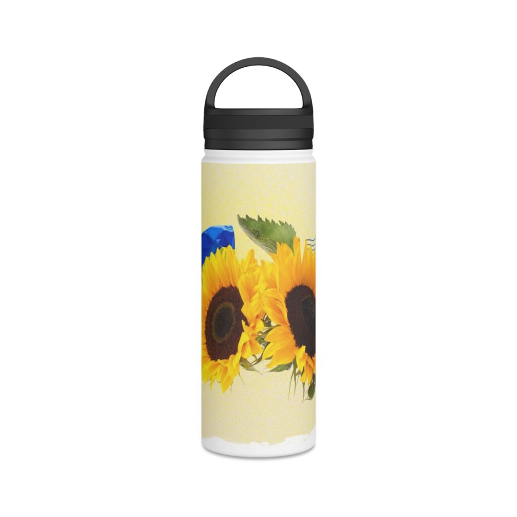 stainless steel water bottle “Ukrainian sunflowers”