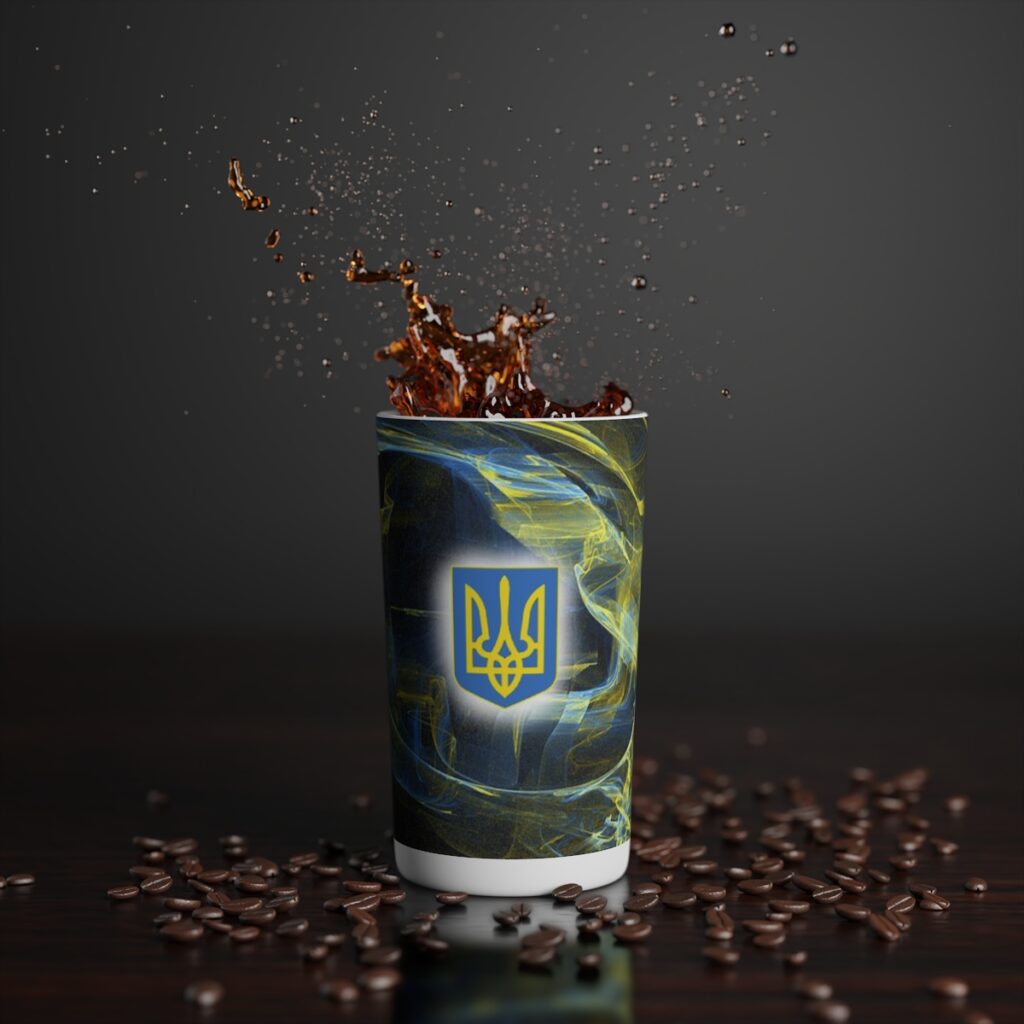 conical coffee mugs “Ukrainian Coat of Arms”