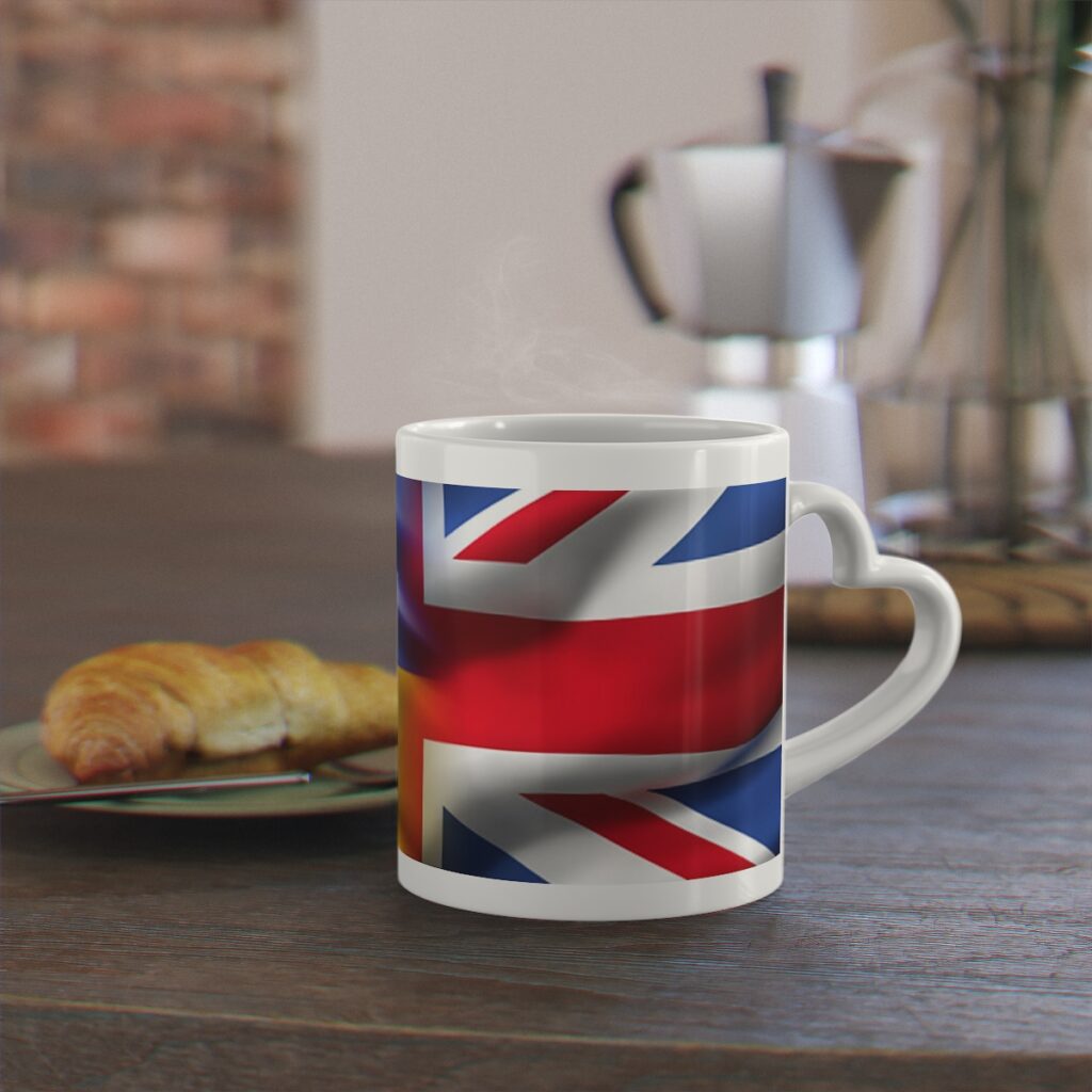 heart-shaped mug “Ukraine and England”