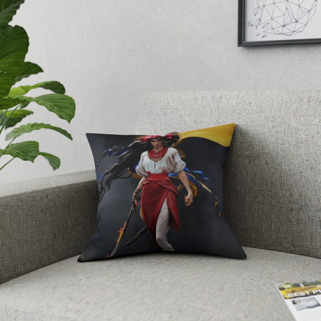 broadcloth pillow “Warrior Girl”