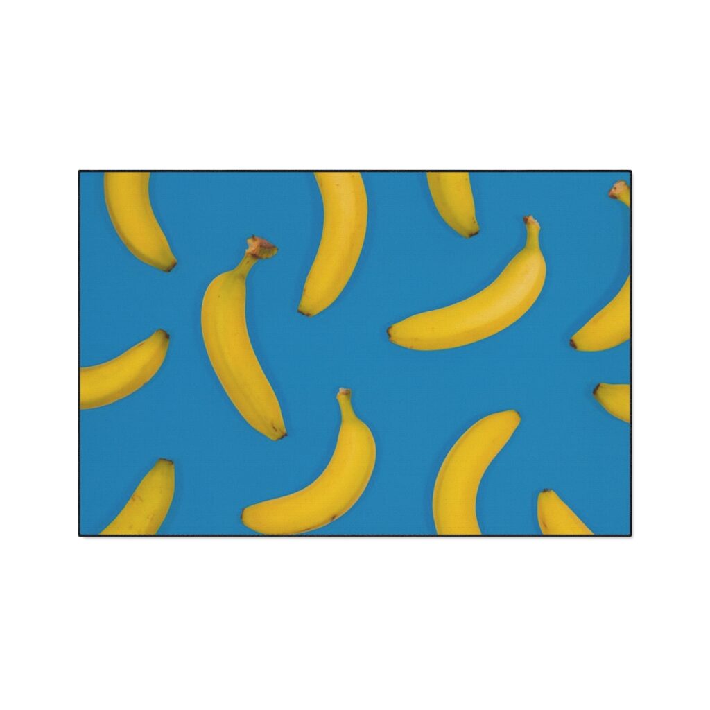 heavy duty floor mat “Blue and Yellow Bananas”