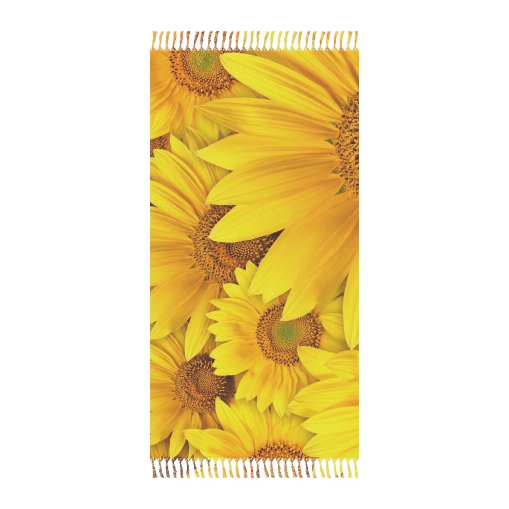 boho beach cloth “Ukrainian Sunflower”