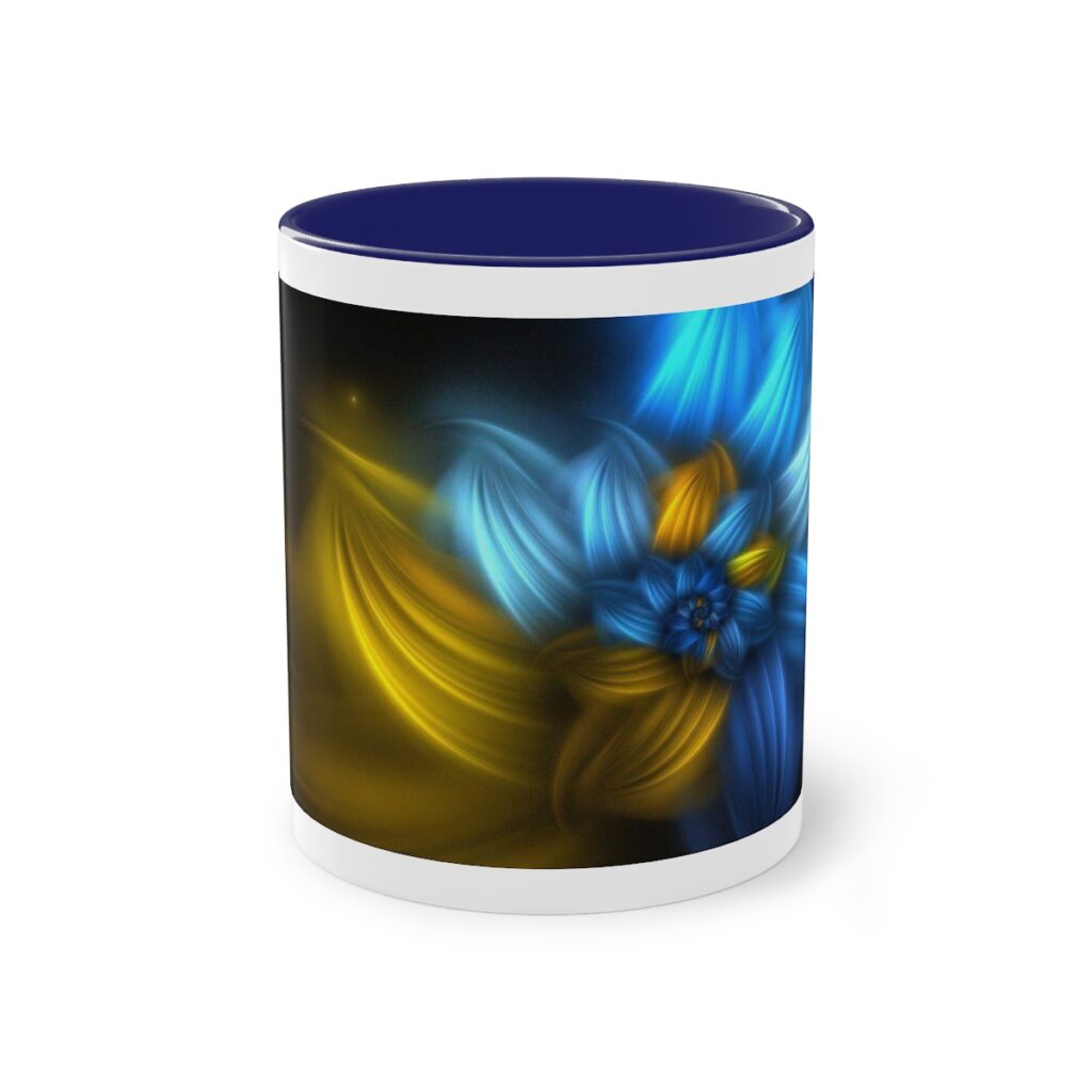 mug “Blue-yellow abstraction”