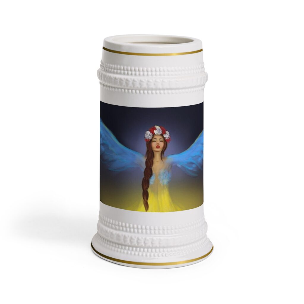 beer stein mug “Ukrainian Angel”