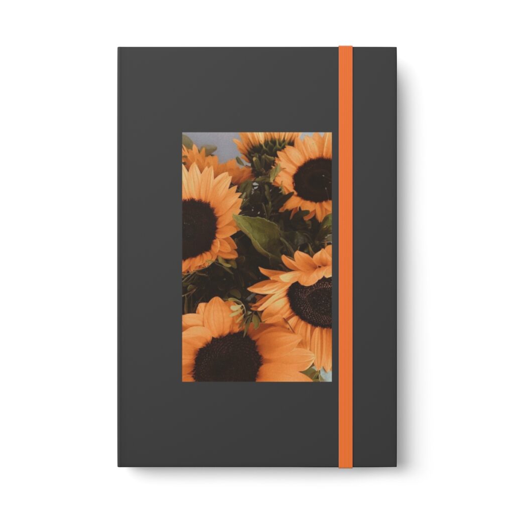 color contrast notebook – ruled “Ukrainian sunflowers”