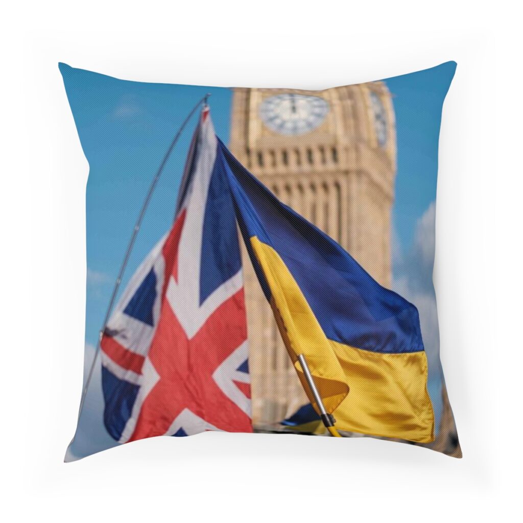 cushion “Ukraine and England”