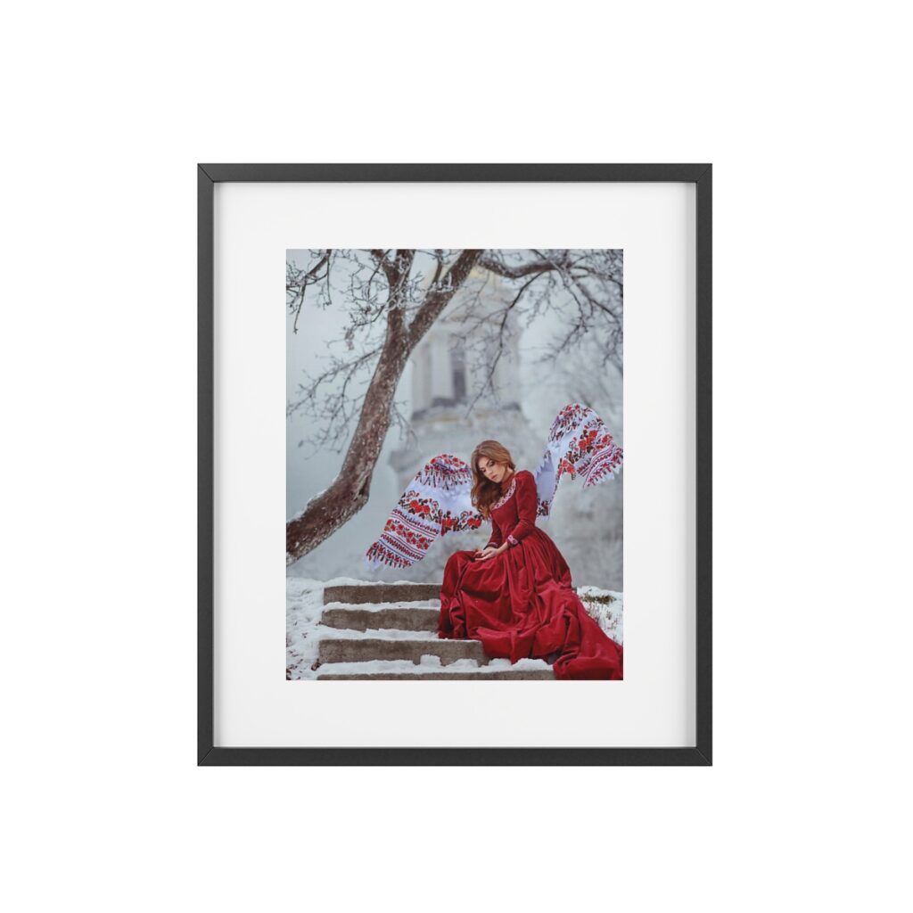 framed posters, matte “Ukrainian woman”