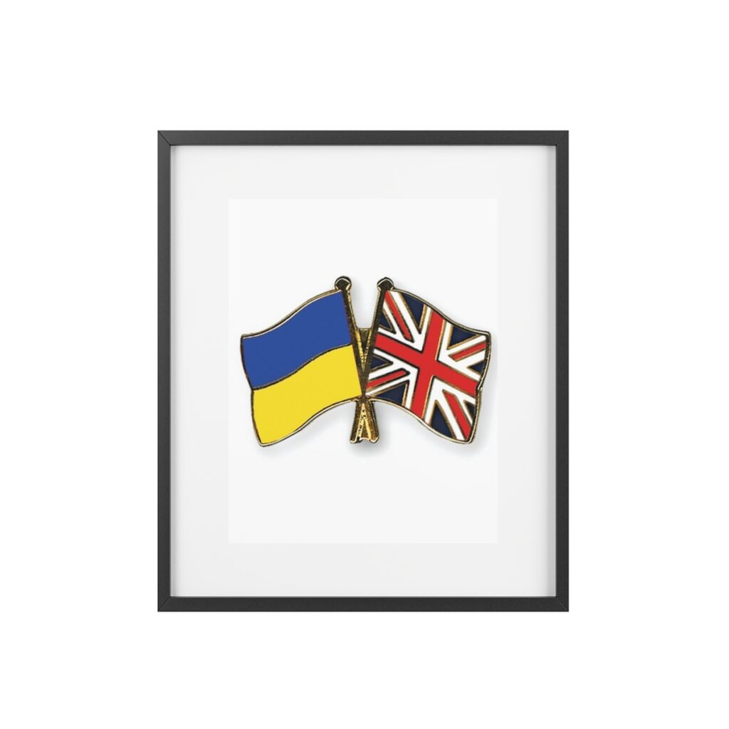 framed posters, matte “Ukraine and England”