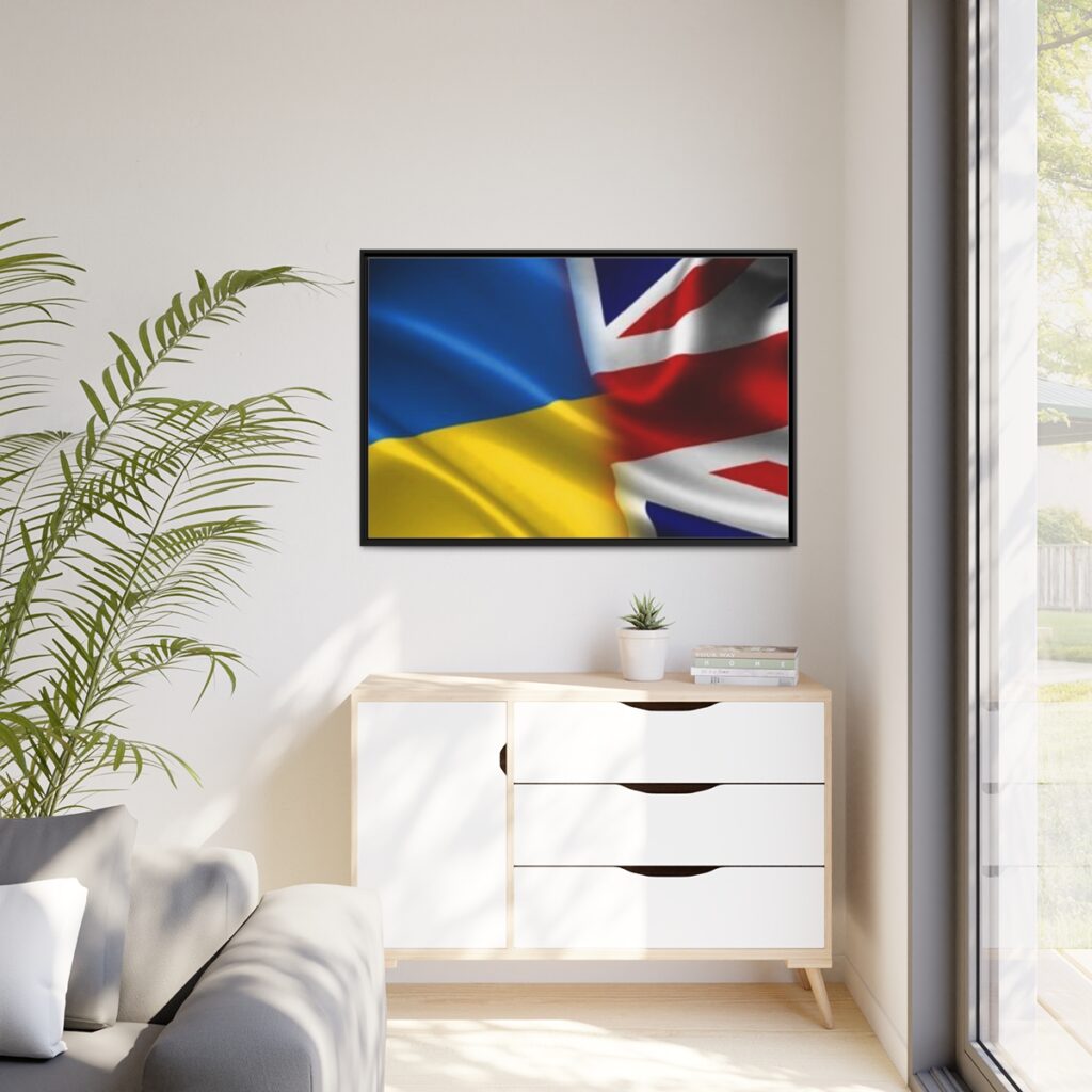 Matte Canvas “Ukraine and England”