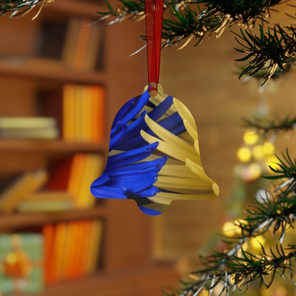 metal ornaments “Blue-yellow”