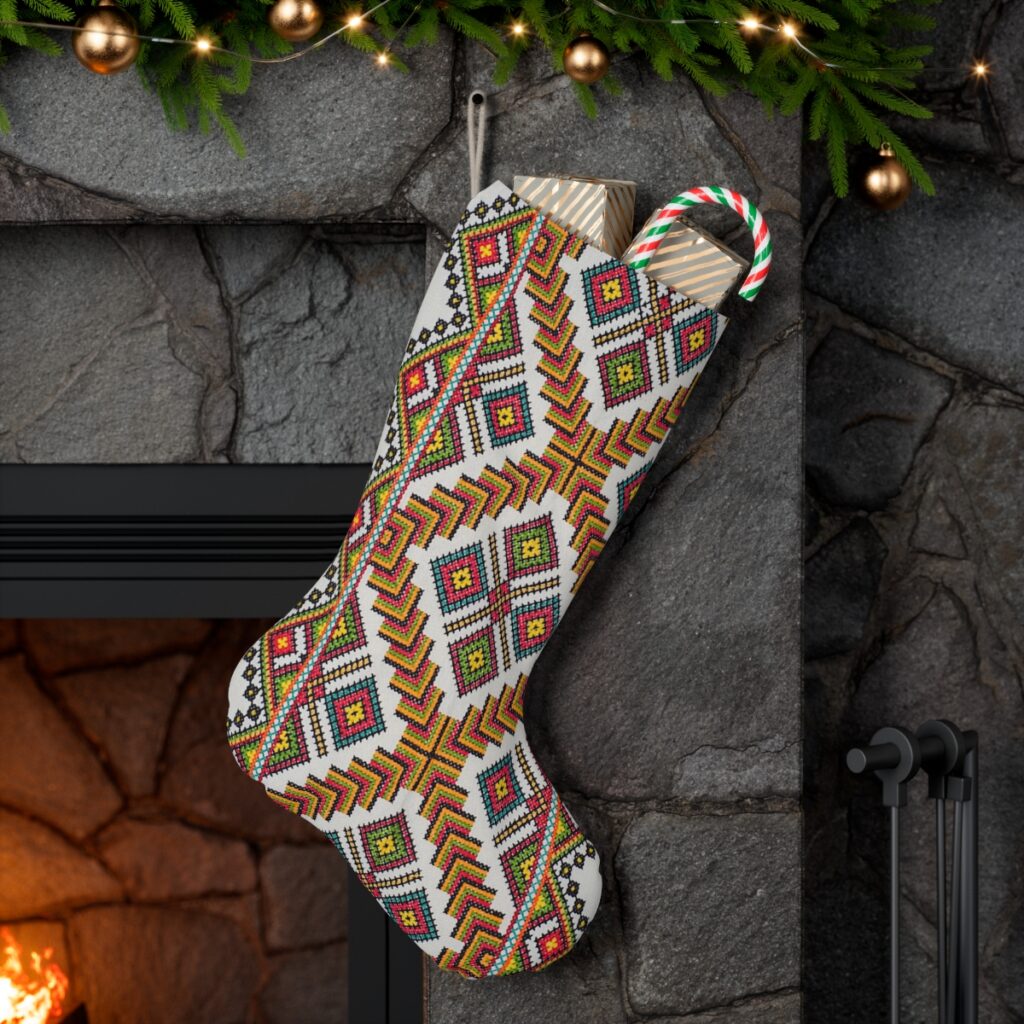 santa stocking “Ukrainian embroidery”