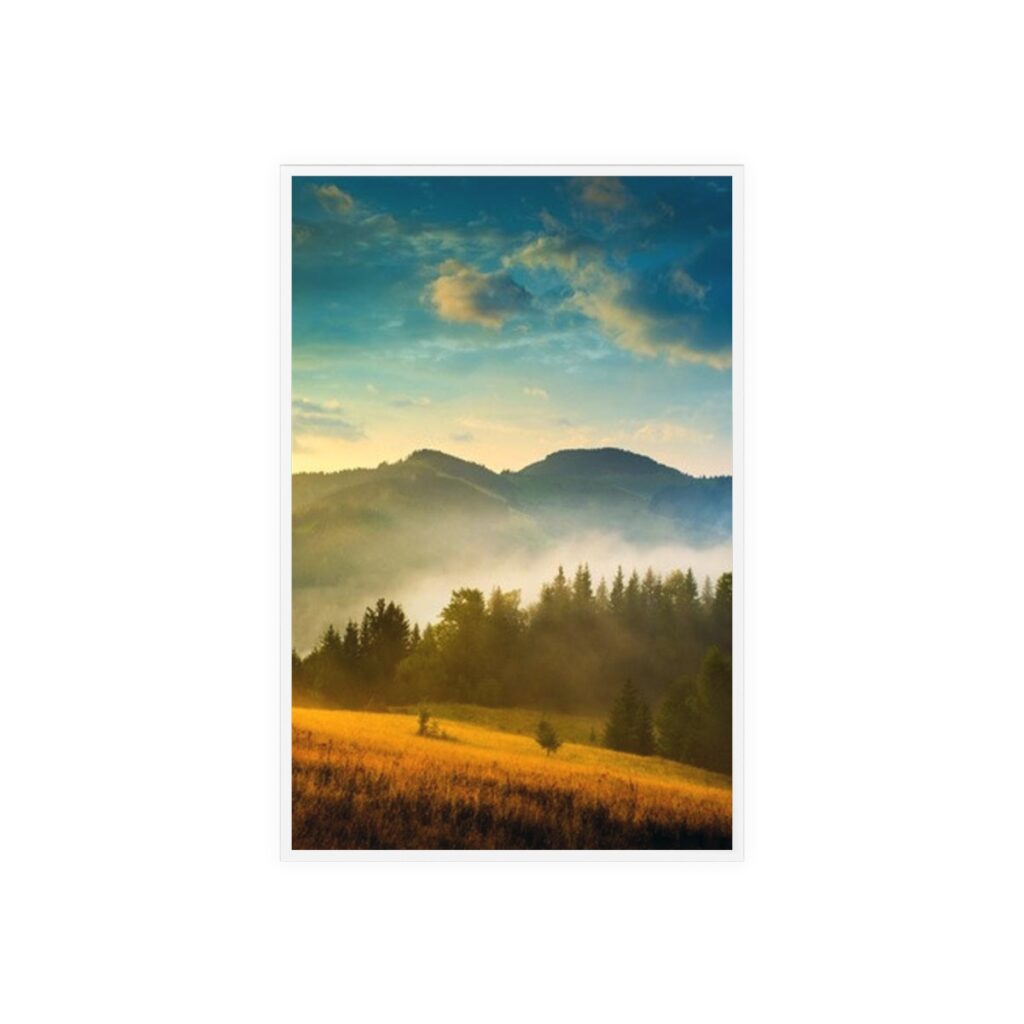 sign with wooden stand “Ukrainian Carpathian Mountains”