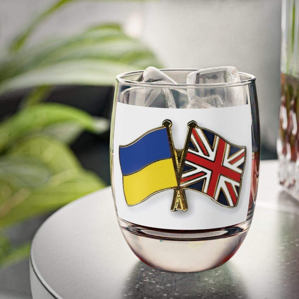 whiskey glass “Ukraine and England”