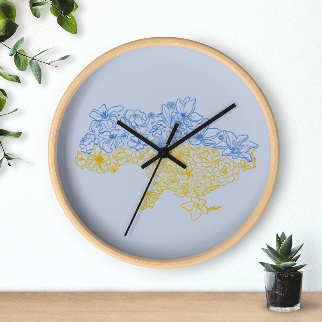 wall clock “Map of Ukraine”