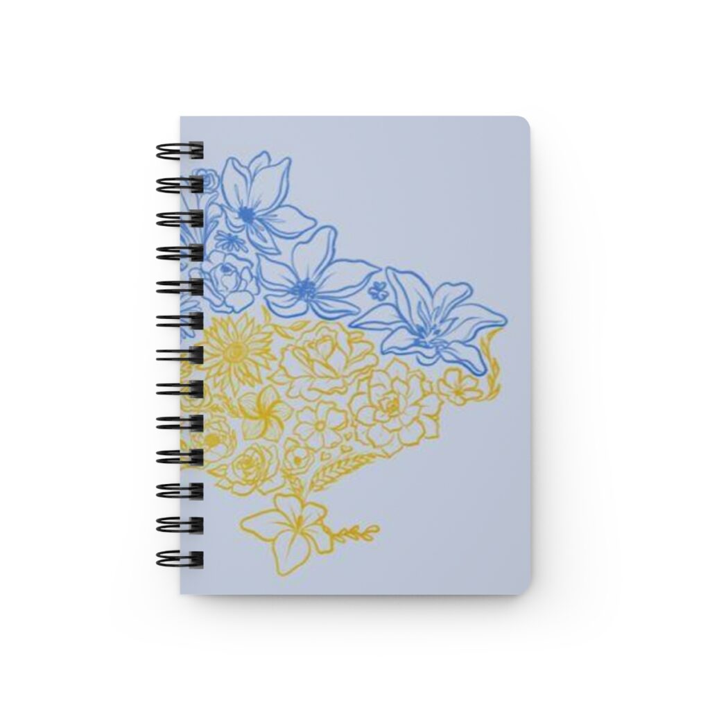 spiral bound journal “Map of Ukraine”