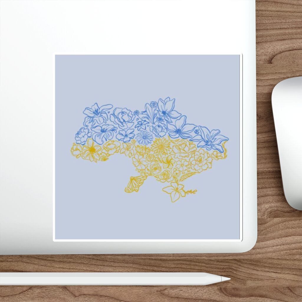 die-cut stickers “Map of Ukraine”