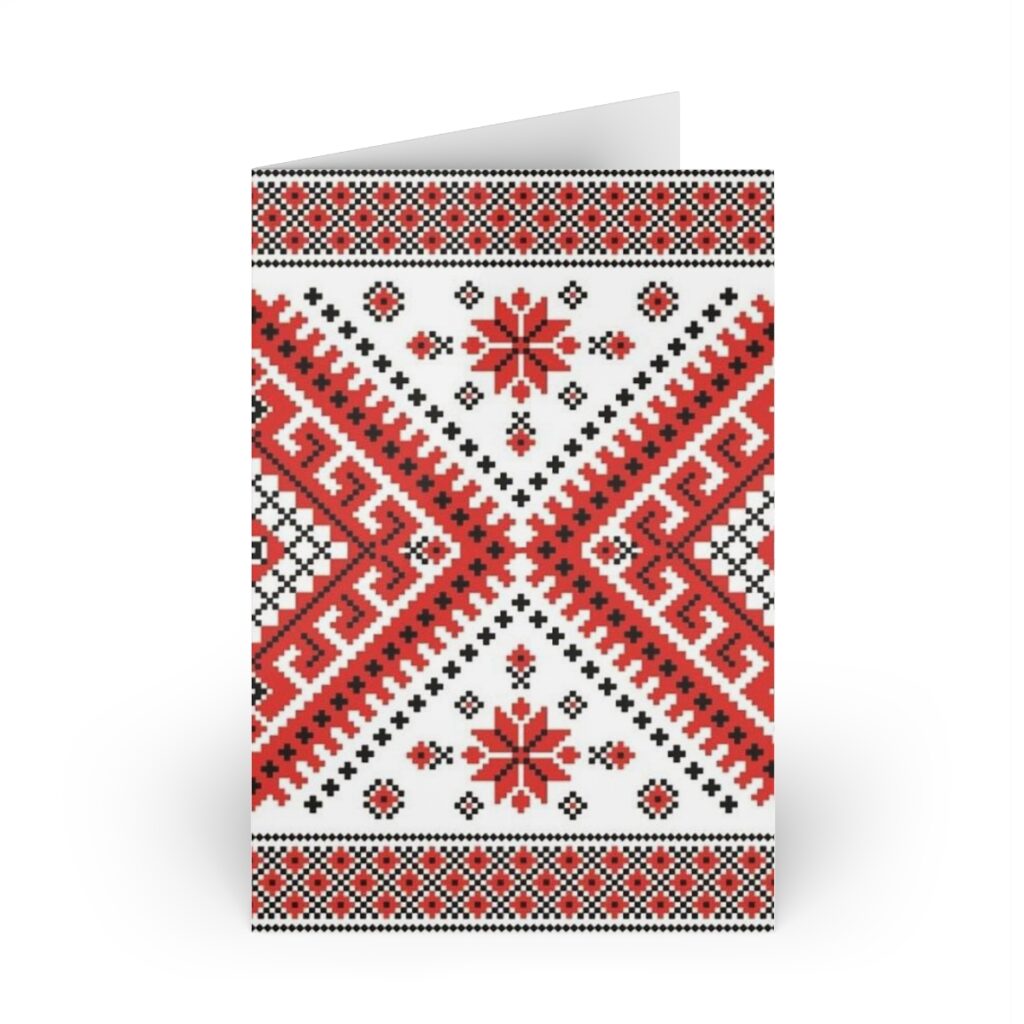 greeting cards “Ukrainian embroidery”