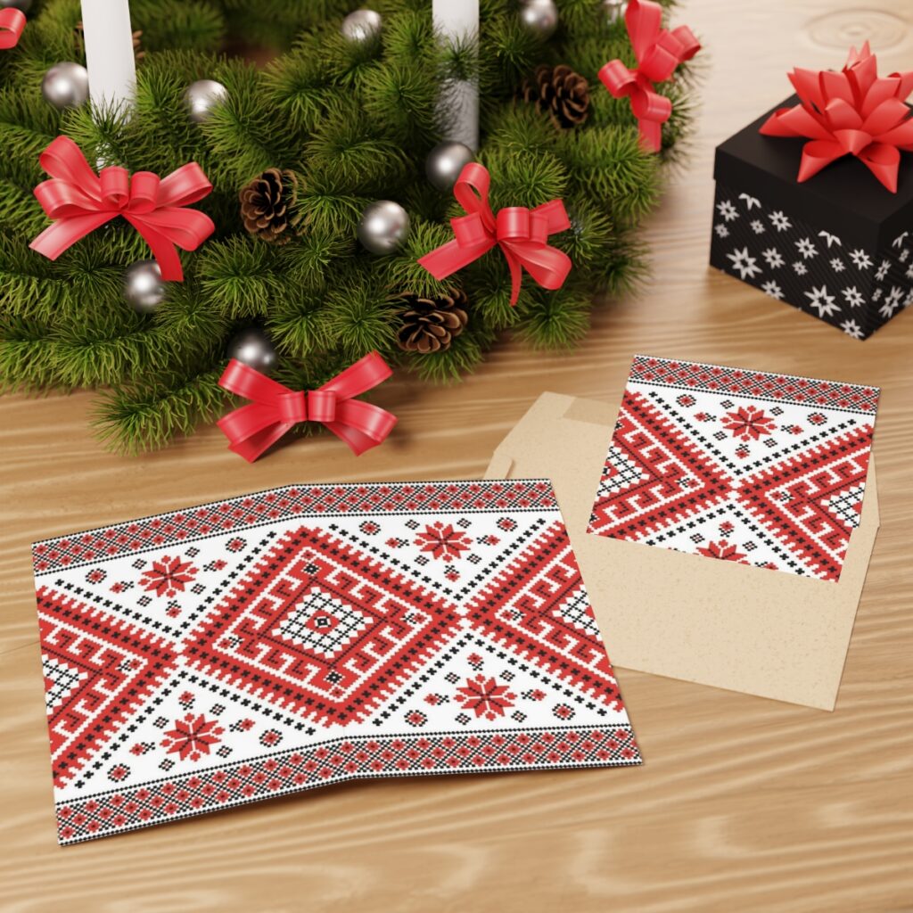 greeting cards “Ukrainian embroidery”