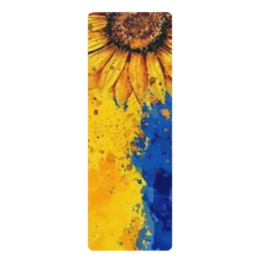 rubber yoga mat “Ukrainian Sunflower”