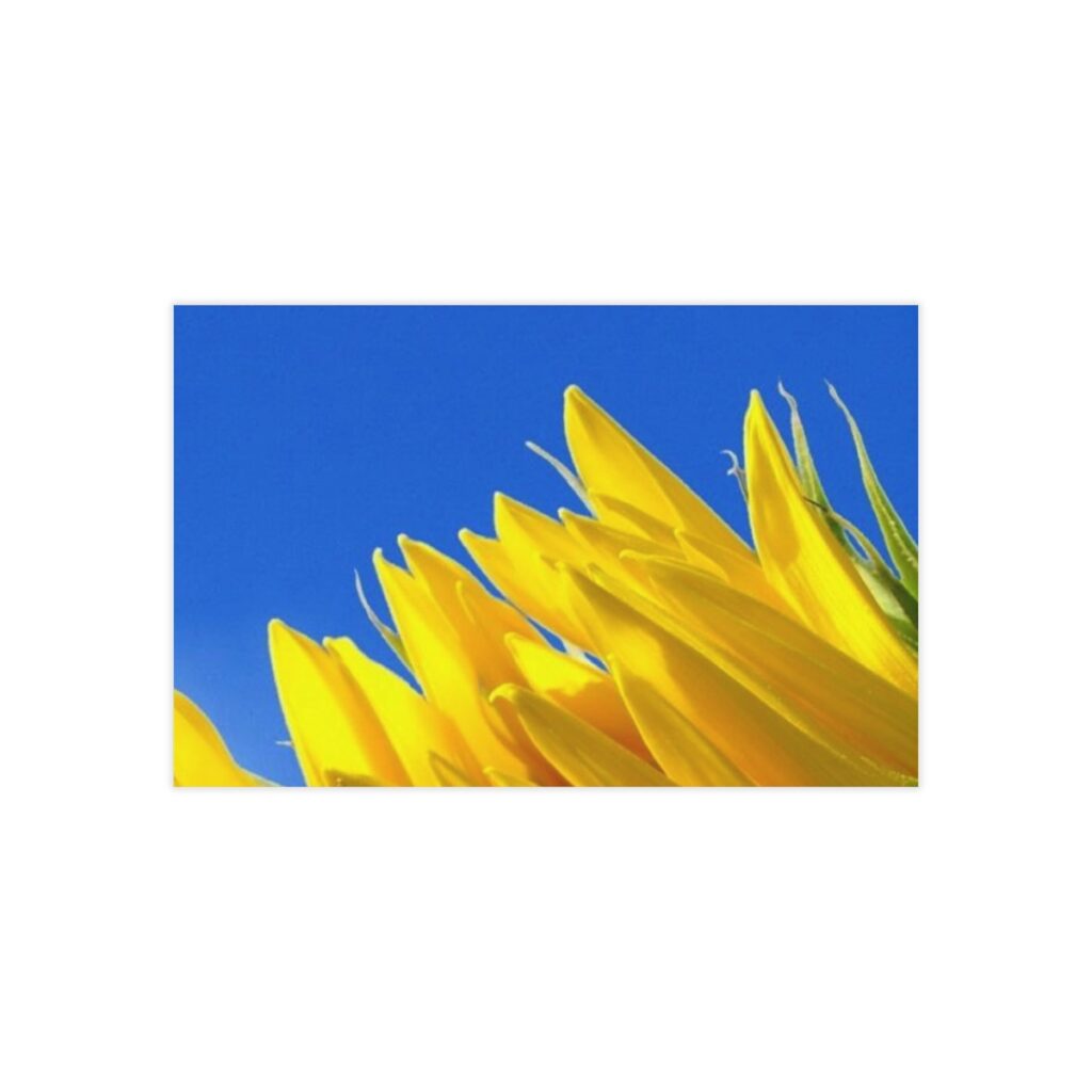 business cards  “Blue-yellow flowers”