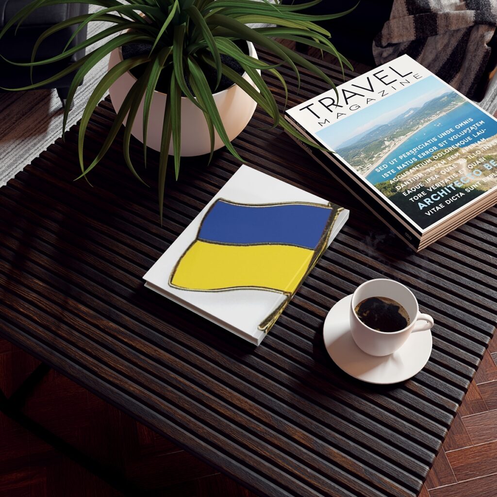 hard backed journal “Ukraine and England”