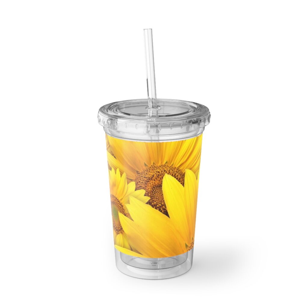 suave acrylic cup “Ukrainian sunflowers”