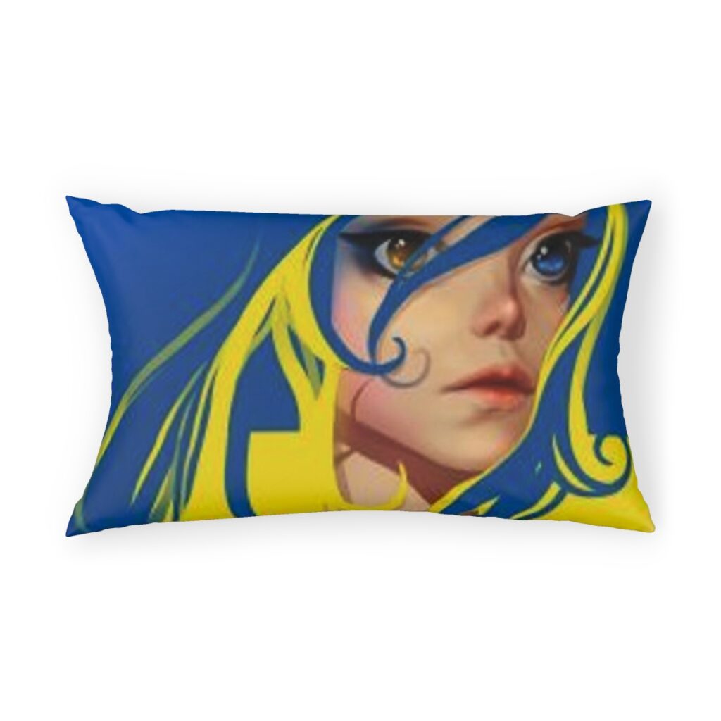 pillow sham “Blue-yellow Avatar”