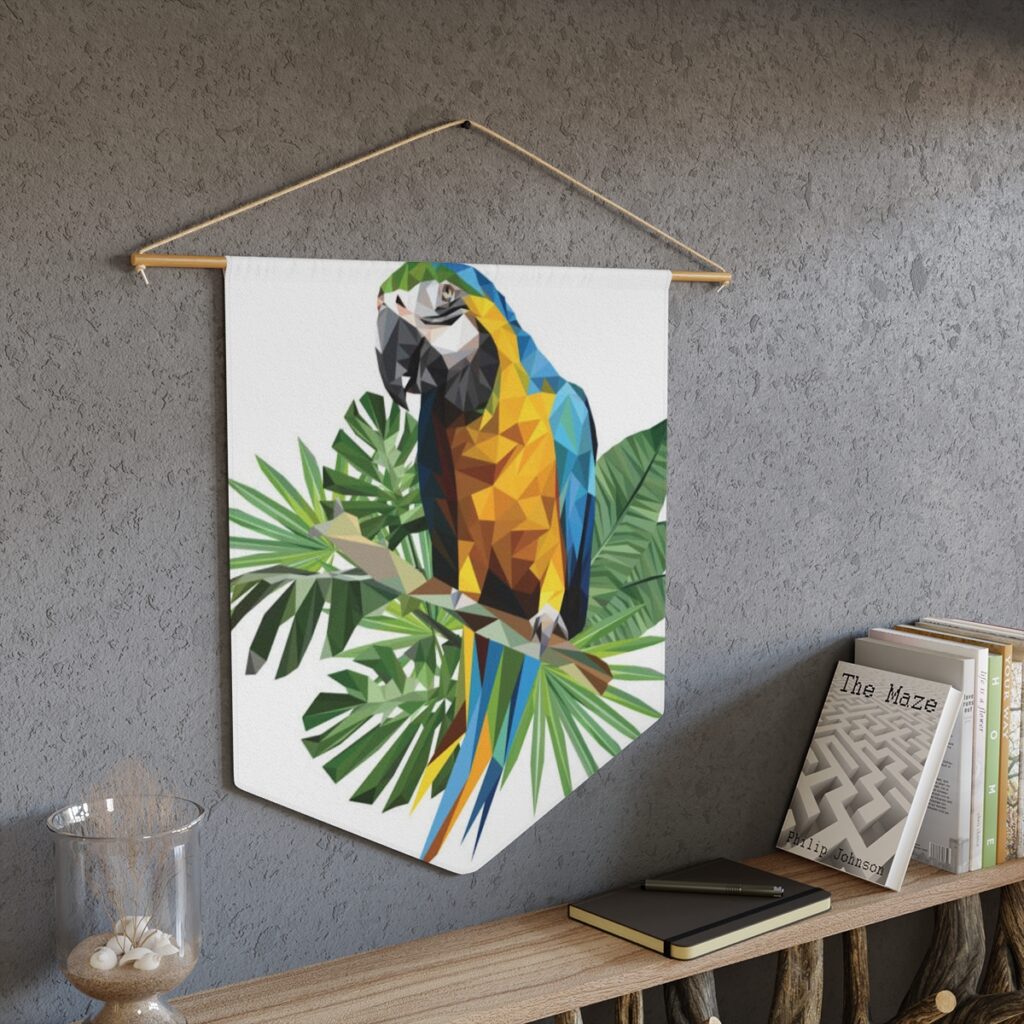 pennant “Blue and Yellow Parrot”